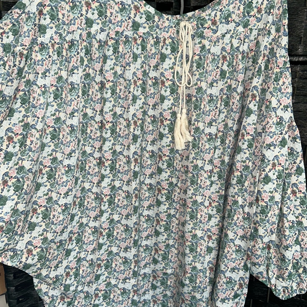 3x Floral Print Women's Top